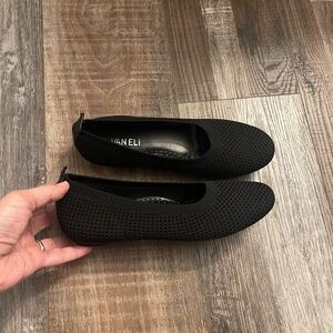 Vaneli Black Knit Loafers
